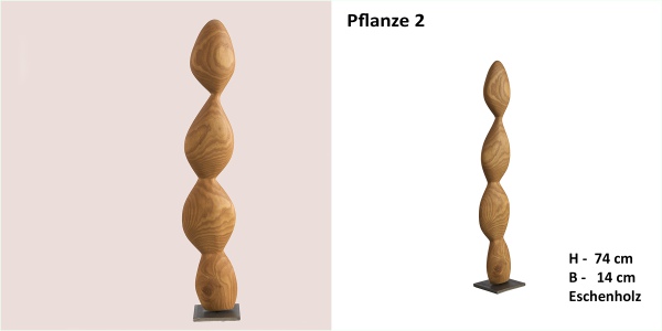Pflanze_2__Holzskulpturen_Waltraud-Schroll
